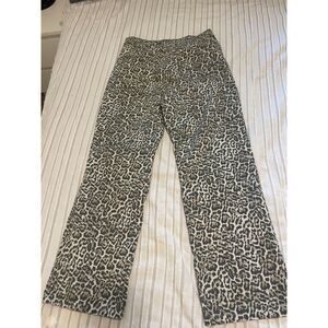 Vigoss Cheetah Print Jeans Size 31 ZIPPER NEEDS REPAIRED